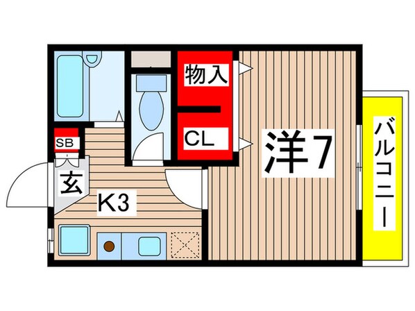 プチシャンブル箕面の物件間取画像